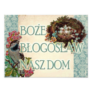 Foto Deus abençoe poloneses dos DOM de Boże Błogosł