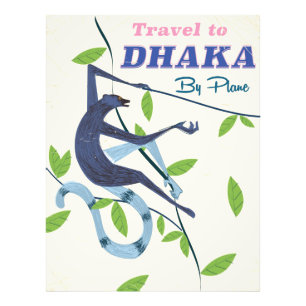 Foto Dhaka, poster de férias de Bangladesh.