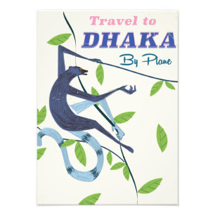 Foto Dhaka, poster de férias de Bangladesh.