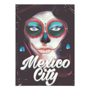 Foto Dia da Cidade do México do poster de viagens Mort