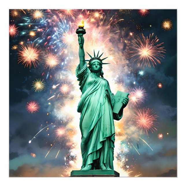 Foto Dia Da Independência Dos Fogos De Artifício Da Lib (Frente)