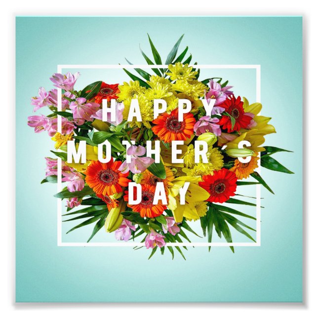 Foto Dia de as mães Mãe Feliz Dia De Mães Mãe E Bebê (Frente)