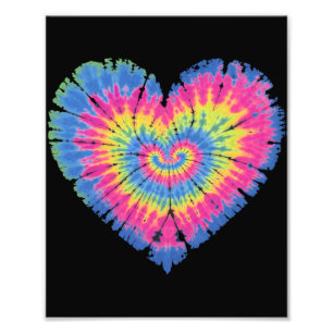 Foto Dia dos Namorados de Tie Dye Corações Coloridos