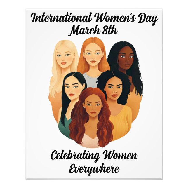Foto Dia Internacional da Mulher - Celebre as Mulheres (Frente)