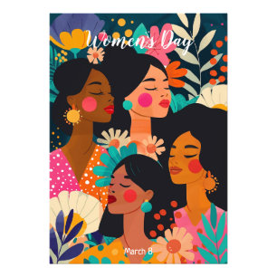 Foto Dia Internacional da Mulher Rosa Floral
