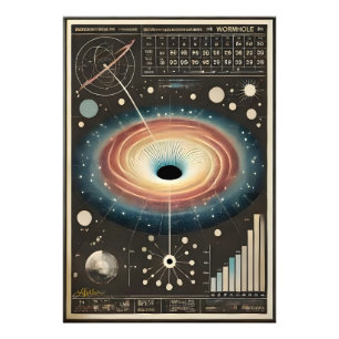 Foto Diagrama de Buraco de Minhoca da Era Espacial