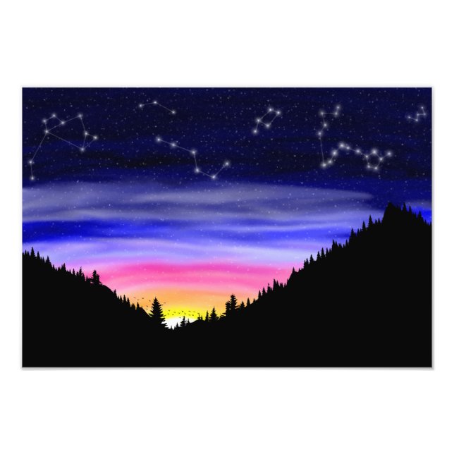 Foto Diamond Night Photo Impressão (Frente)