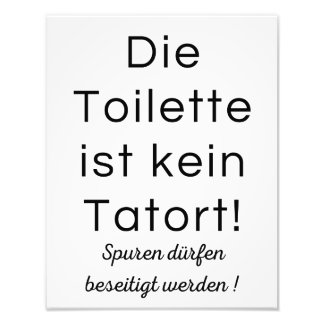 Foto Digitales WC Poster Toilette Gästeklo Lustig, Bade
