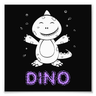 Foto Dinossauro - Animais de Arte Desenhados em Preto e