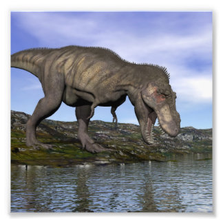 Foto dinossauro Tyrannosaurus rex - renderização 3D