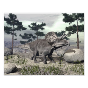 Foto dinossauro Zuniceratops - renderização 3D