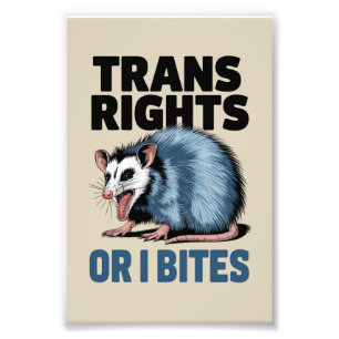 Foto Direitos Trans Ou Eu Morde Gay LGBTQ Orgulho Engra