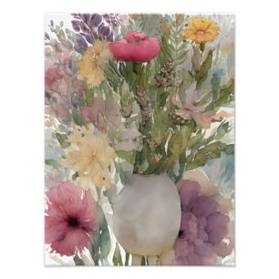 Foto Disposição Floral de Cores Vibrantes