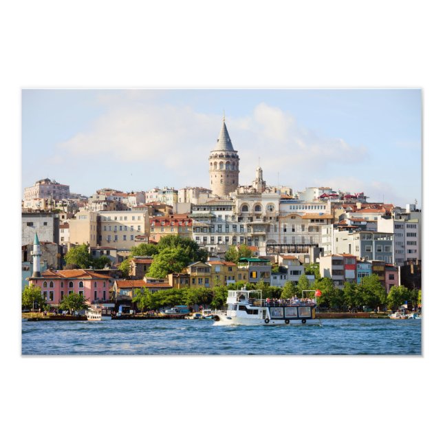 Foto Distrito de Beyoglu e Torre Galata em Istambul (Frente)