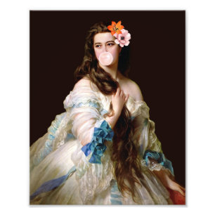 Foto Diva de Goma de Bolha com Duas Flores