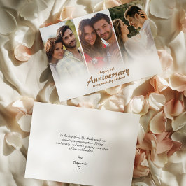 Foto do Aniversário do Casamento Moderno | Cartão