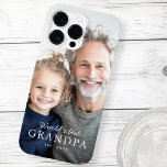 Foto do ano mais recente do melhor avô do mundo<br><div class="desc">Capa de telefone com sua foto personalizada e o texto "melhor avô do mundo" com ano personalizado ou outro texto abaixo.</div>