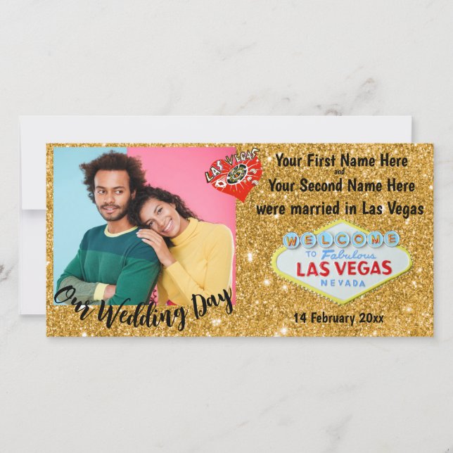 Foto do Anúncio de Casamento de Las Vegas (Frente)