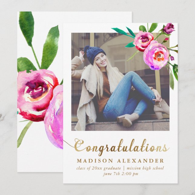 Foto do Anúncio de Formatação Dourada e Floral Fau (Frente/Verso)