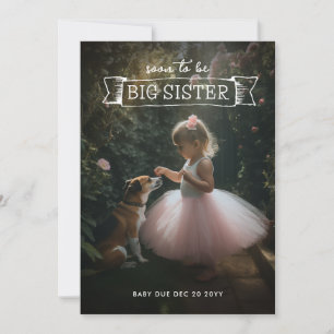 Foto do anúncio de gravidez da Irmã Grande