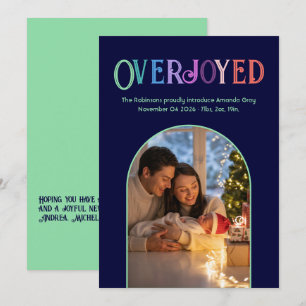 Foto do anúncio de nascimento do bebê de Natal sup