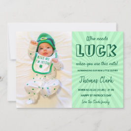 foto do anúncio do bebê do Dia de São Patrício ver