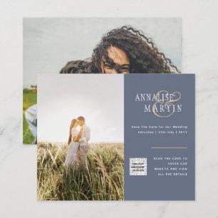Foto do BUDGET Casamento Convite AZUL Datas de Sal