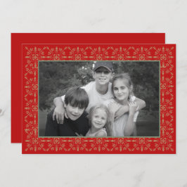 Foto do Cartões de foto de Natal clássico 1 com fl