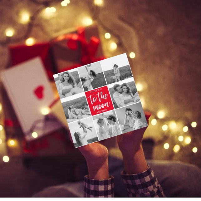 Foto Do Casal De Colagem Moderna E Citação Da Lua (Criador carregado)