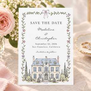 Foto do Castelo Francês no Casamento Salve a Data