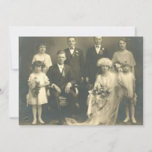 FOTO DO CONVITE PARA CASAMENTO DE 1920