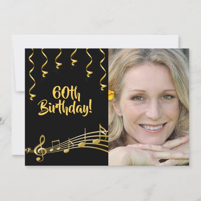 Foto do convite para o aniversário de 60 anos - gl (Frente)