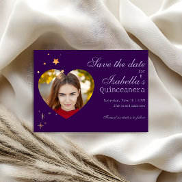 Foto do coração Gótico Glam Quince Foil