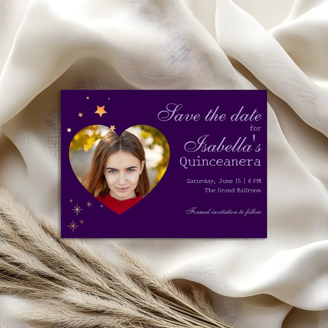 Foto do coração Gótico Glam Quince Foil (Criador carregado)