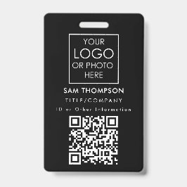 Foto do crachá de segurança da empresa com código 