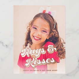 Foto do Dia de os namorados Dourado Groovy Rosa