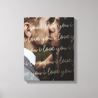 Foto do Dia do Casamento Ama Sua Canvas De Arte