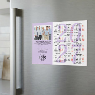 Foto do Logotipo Lilás Calendário 2027 Cartão Magn