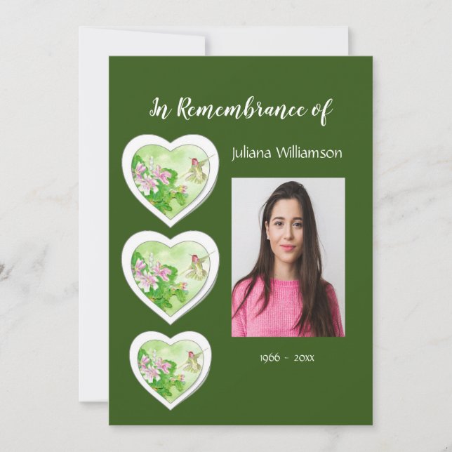 Foto do Memorial, Convite para Pássaros do Jardim  (Frente)