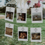 Foto do Monograma Vintage | Cartão de Número de Ta<br><div class="desc">Apresentando suas próprias fotos - pense em fotos de engajamento, fotos de infância, fotos de relacionamentos. Estas placas de números de tabela são uma forma única de mostrar suas fotos favoritas. Os números das mesas melhoram a aparência da sua capa de mesa e colocam o toque final no seu dia...</div>