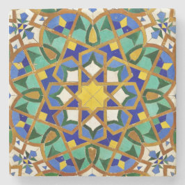 Foto do mosaico marroquino - porta copos de pedra