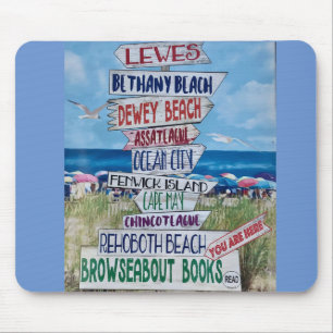 Foto do mouse pad de sinal de praia de Delaware