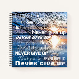 Foto do nascer do sol do Ouro motivacional, "Nunca