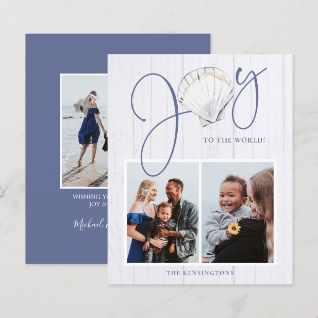 Foto do Natal do Orçamento Joy Seashell (Frente/Verso)