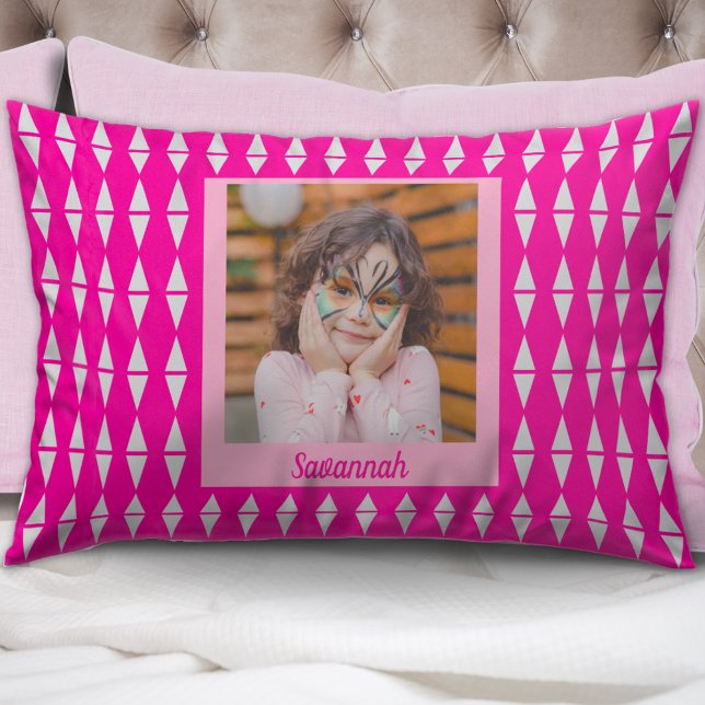 Foto do Nome das Crianças Rosa Personalizada  (Criador carregado)