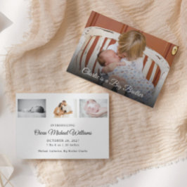 Foto do Novo Bebê Grande Anúncio de Nascimento do 