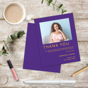 Foto Do Orçamento 2022 Graduação Púrpura Obrigado