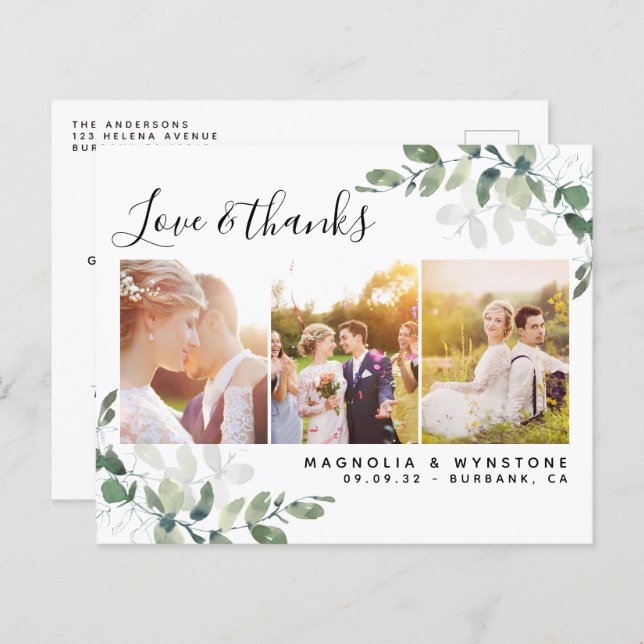 Foto do Orçamento Casamento Eucalyptus Obrigado Ca (Frente/Verso)