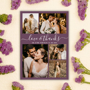 Foto do Orçamento Colagem Mauve Wedding Obrigado 