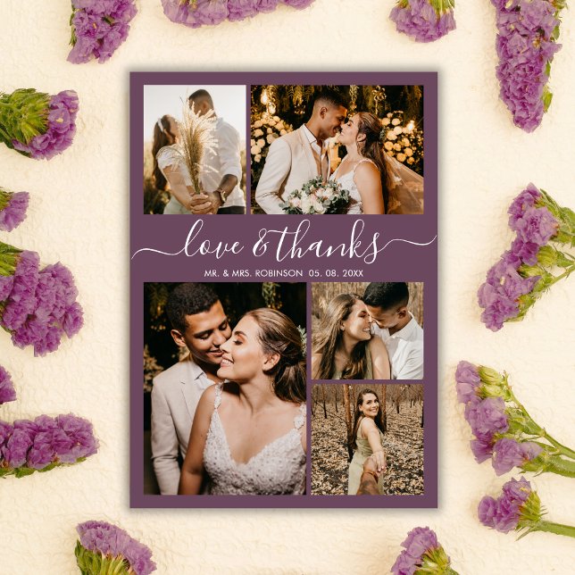 Foto do Orçamento Colagem Mauve Wedding Obrigado F (Criador carregado)